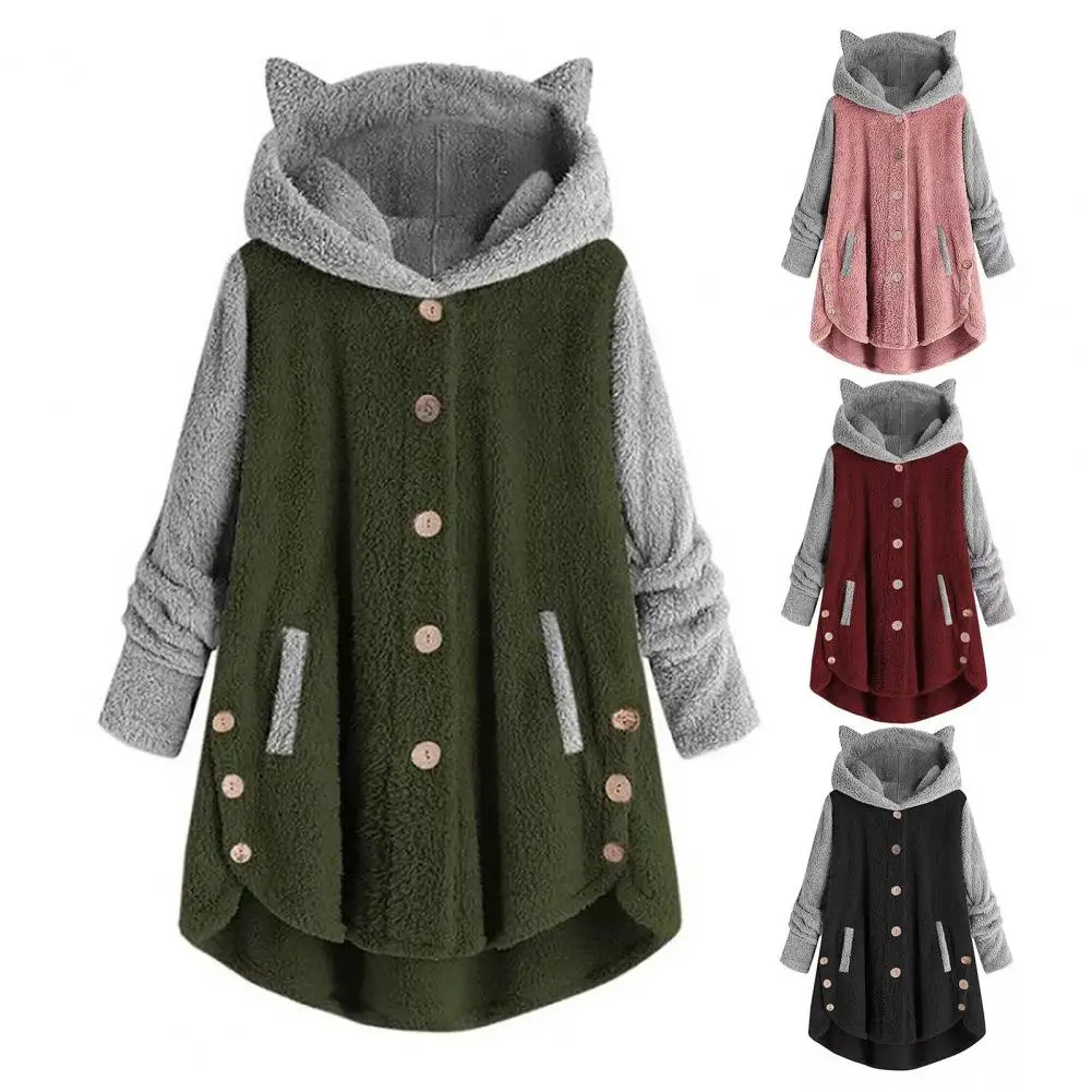 

Trendy Women Cardigan Long Sleeve All-Matched Versatile Ladies Mid-Length Coat