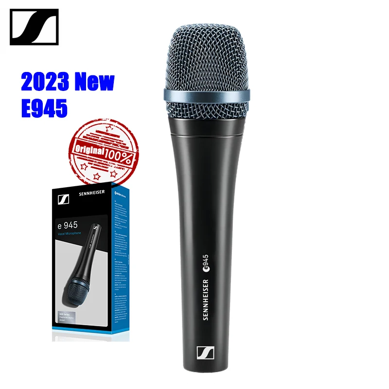100% Оригинальный проводной микрофон SENNHEISER E945, профессиональный микрофон с подвижной катушкой для Домашнего Караоке, Студийный микрофон