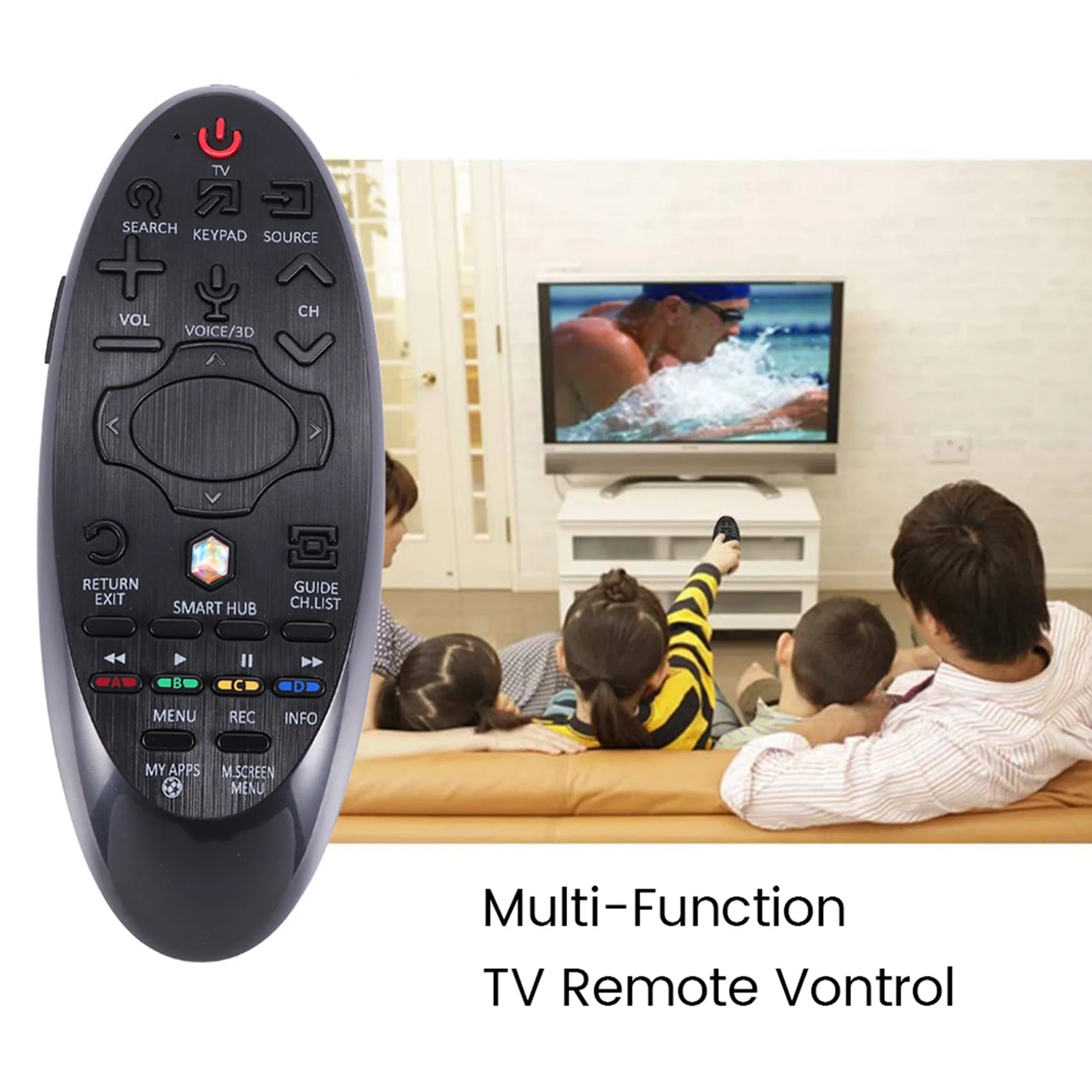 Пульт дистанционного управления для Samsung Smart TV Bn59-01182B, Bn59-01182G, Ue48H8000, Инфракрасный