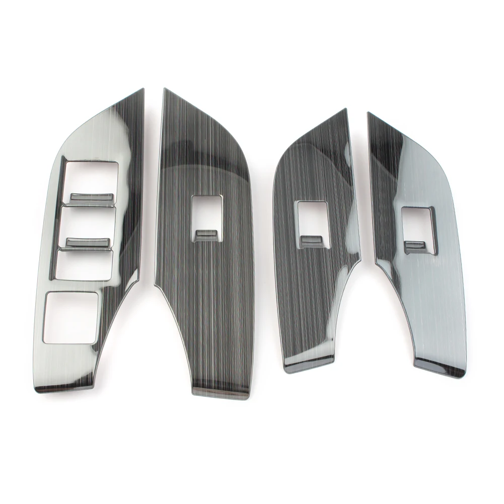 

Панель выключателя внутреннего стекла автомобиля, молдинговая крышка, отделка для Toyota RAV4 2019-2024 RAV 4, нержавеющая сталь, аксессуары для украшения автомобиля RHD LHD