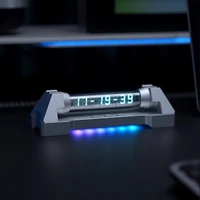 Флуоресцентные трубчатые часы IV18, флуоресцентная трубка, креативное украшение, цифровой высококлассный Настольный подарок для спальни