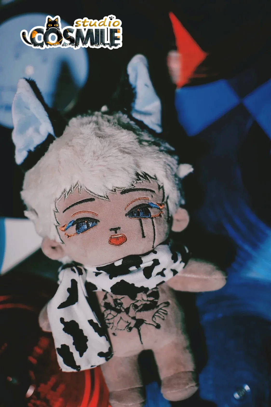 

No attributes Demon Felhunter Hell Inu Dog Oni Ghost Monster Stuffed Plushie 20cm Plush Doll Body Toy ZZ Sa