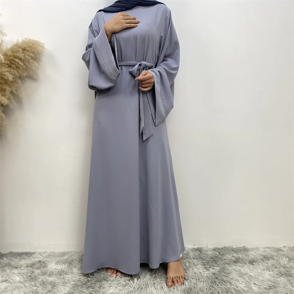 

Ramadan New Modest Abayas for Women Dubai Turkey Kaftan Belt Muslim Femme Elegant Robe Moroccan Caftan Marocain Islam Clothing