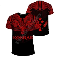 2022 summer fashion 3d printed short sleeve t shirt mens womens polynesian o neck casual shirts