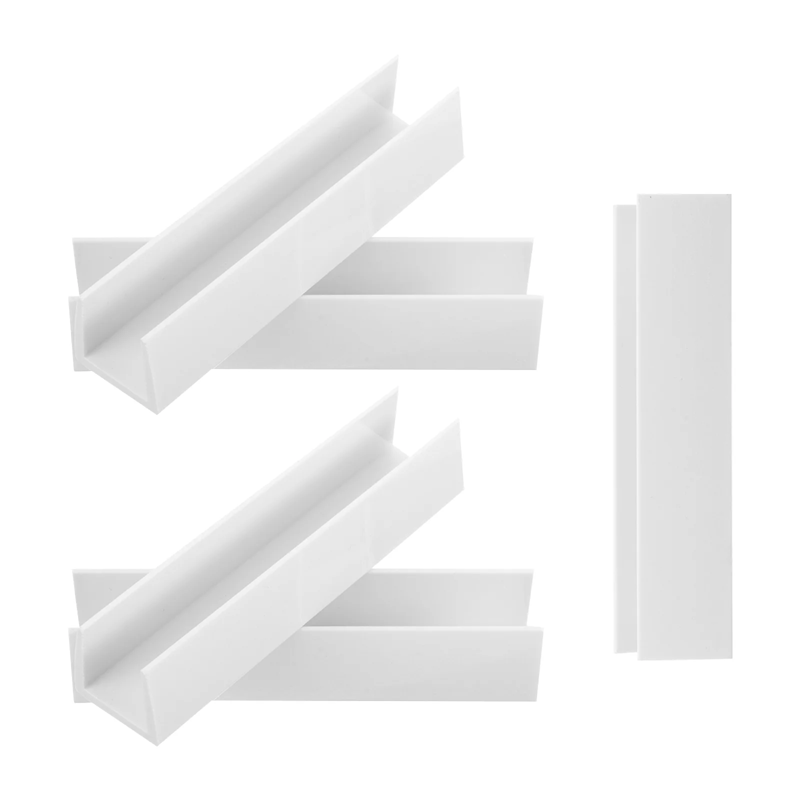 

5PCS U Shape Pet Gate Fence Reinforcement Support Plastic Groove for Dog Gate (White)