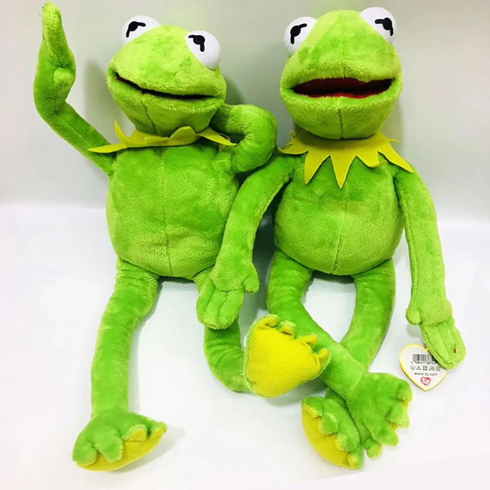 

60cm=23.6inch The Muppets KERMIT FROG Stuffed animals Hand puppet Plush Baby Boy Toys for Children Birthday Gift