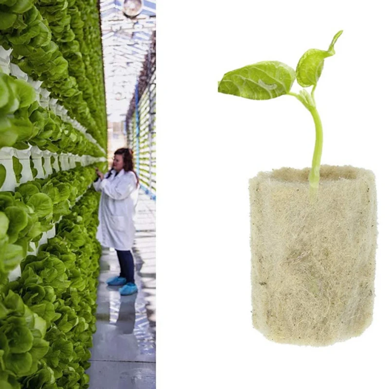 

Cylindrical Rockwool Seed Starter Plugs Soilless Culture Hydroponic Cultivation Seedling Planting Tubes GQ