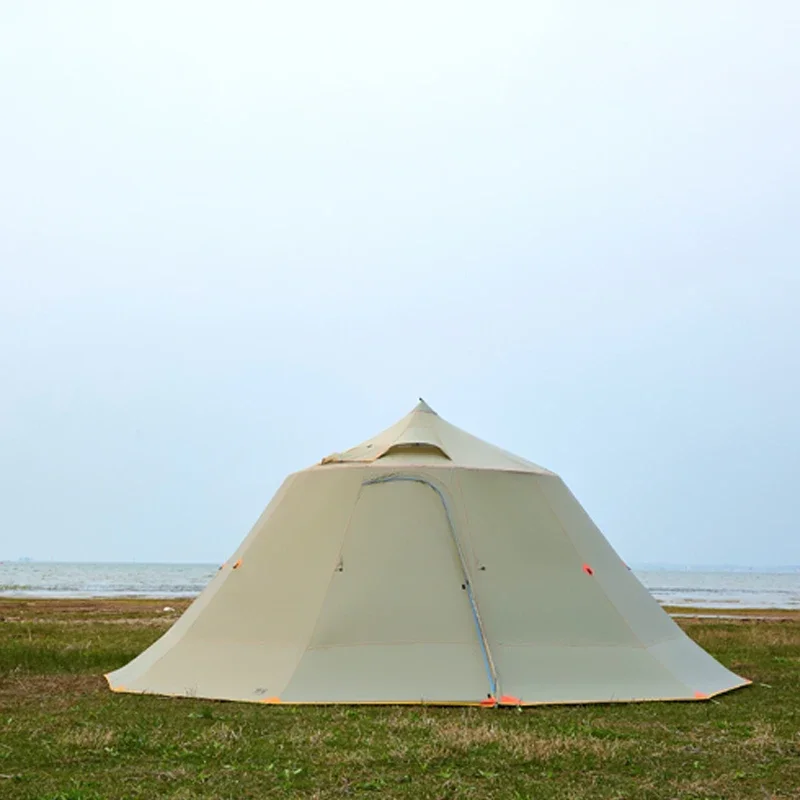 Фото Палатка TechHPAsta Gear Mountain House: Просторная, для командных мероприятий, ультралегкая, на 10 человек, для кемпинга, палатка-пирамида без каркаса для треккинга №2