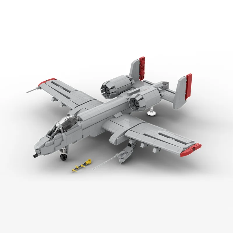Фото 2468 деталей MOC Модель A-10 Warthog, строительные блоки, рождественские подарки, игрушка, архитектура, день рождения, 3D-конструктор, творческая идея №2