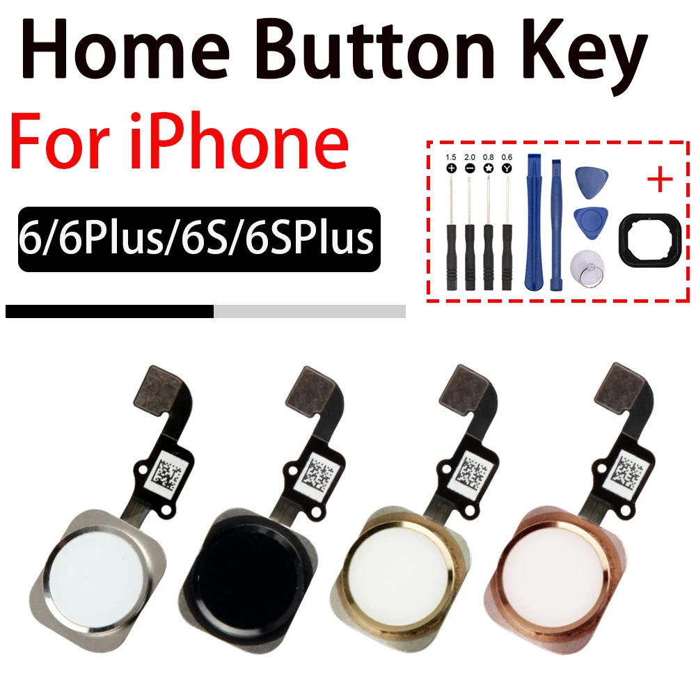 

Home Button Flex Ribbon Cable Assembly With Rubber Gasket And Repair Tools Screwdriver Kit For iPhone 6G 6s 6 Plus 6sPlus