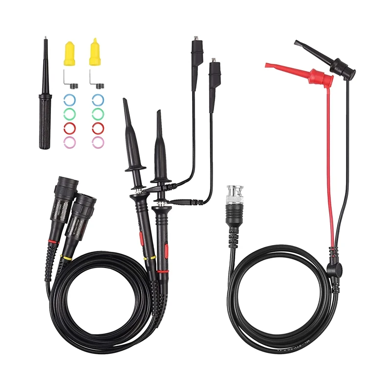 

Promotion! P2200 Oscilloscope Probe With Accessories Kit 200Mhz Oscilloscope Clip Probes 1X 10X With BNC Mini Grabber Test Lead