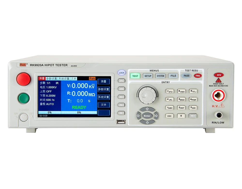 

RK9920A hi-pot tester AC 0.05-5.00KV DC 0.05-6.00KV