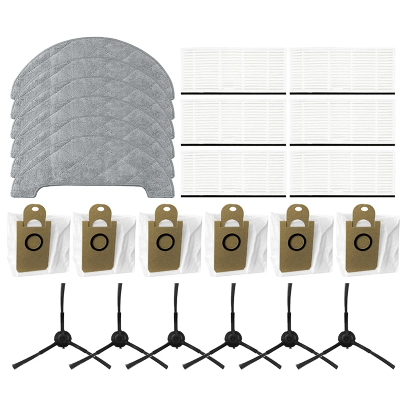 

For Xiaomi Viomi S9 Vacuum Cleaner Accessories Side Brush HEPA Filter Mop Cloth Dust Bag Robot Vacuum Replacement