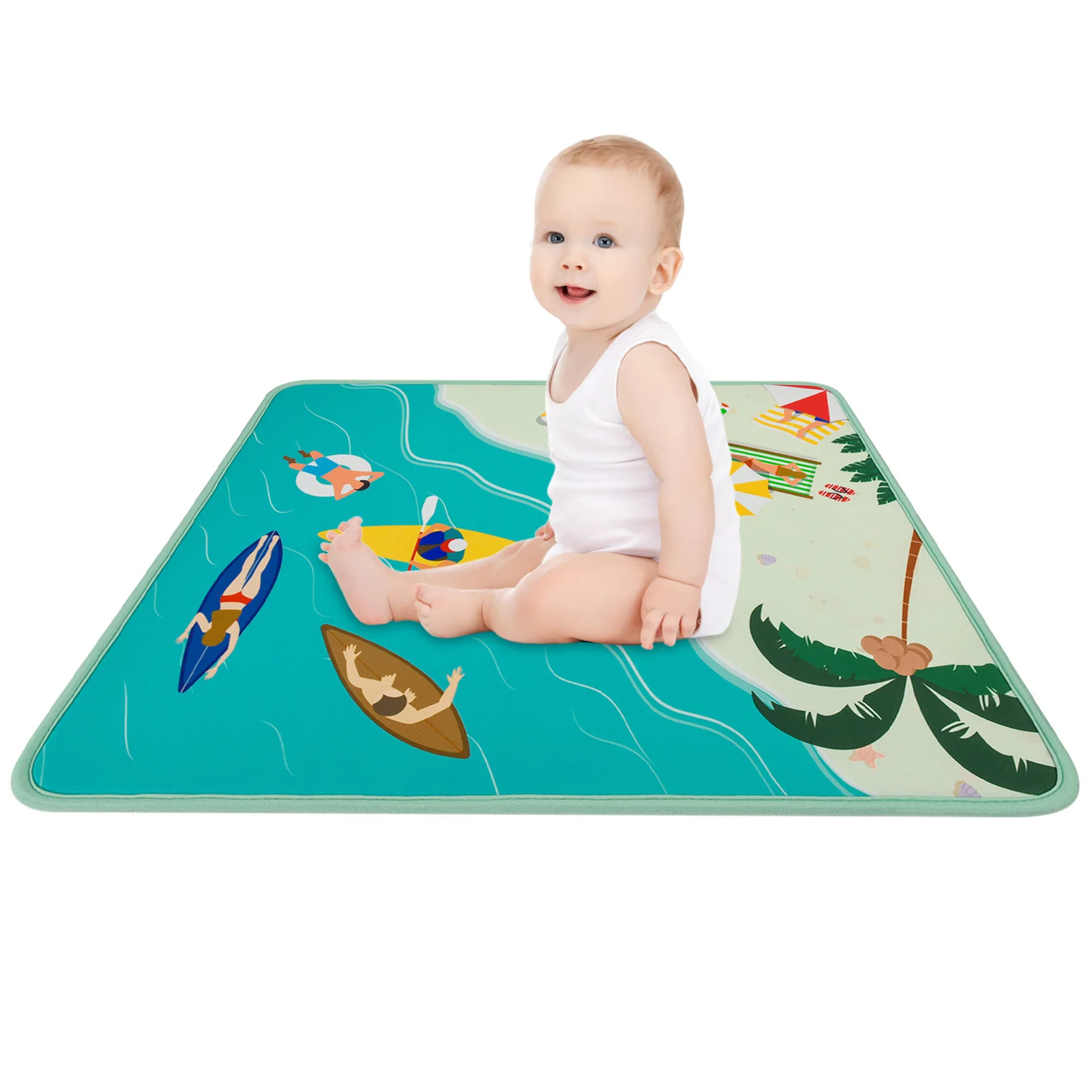 

Camping Mat Foldable Foam Pads Portable Heat-Insulating Seat Pads For Beach Swimming Pool Hiking 20.8 X 16.5 In