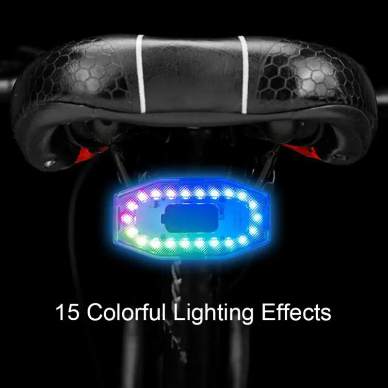 

Bicycle Light Tail Lamp Silicone 7LED Flashlight Backpack Lantern Night Riding Warning Lamp Tail Light Bicycle Accessories
