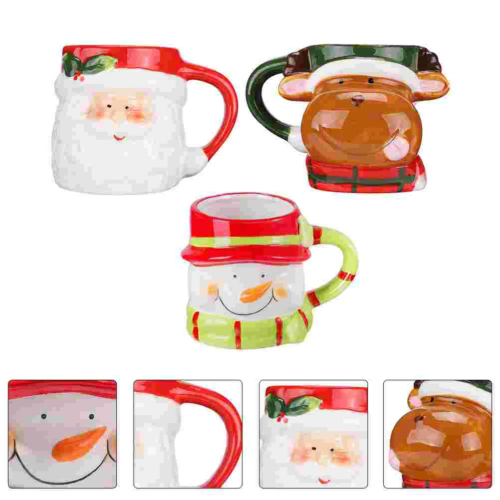 

Mug Ceramic Coffee Christmas Santa Mugs Cup Cups Drink Tumbler Drinking Decorative Business Travel Cartoon Tea Water