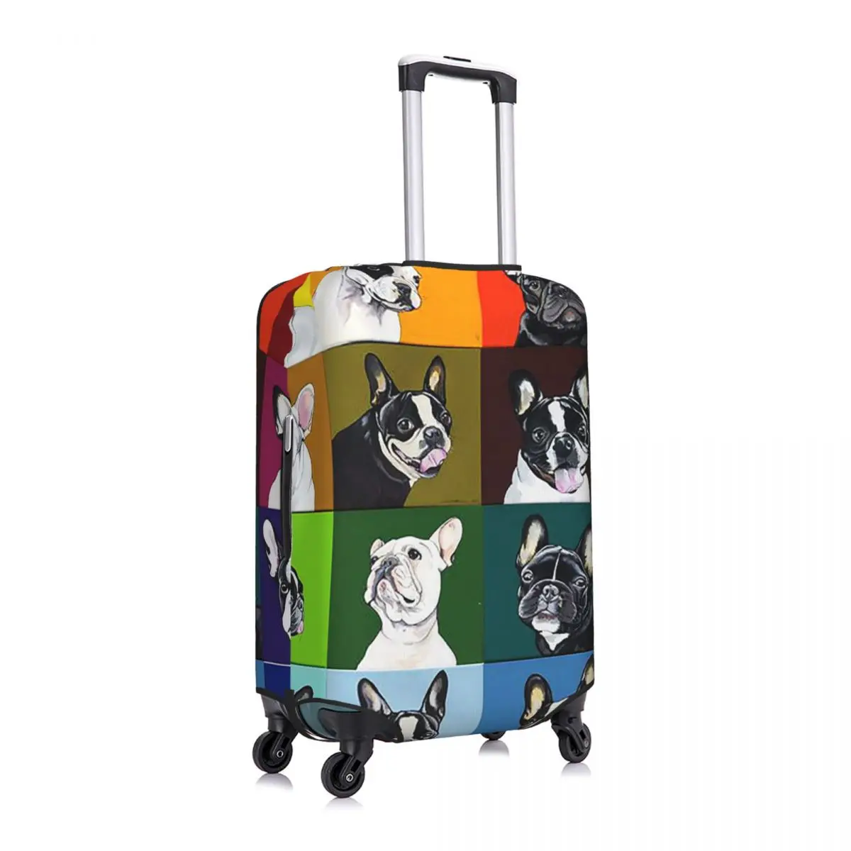 

Funny Dogs Photos Luggage Cover Spandex Suitcase Protector Fits 19-21 Inch