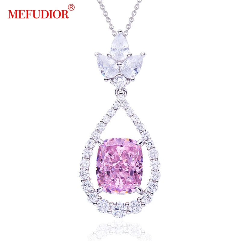 

Женское ожерелье из серебра 925 пробы с бриллиантами прямоугольной формы