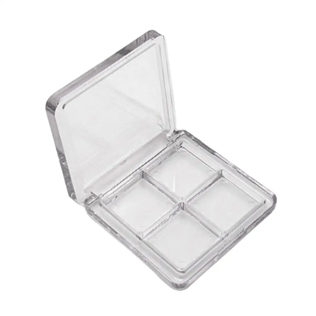 

Clear Portable Makeup Eyeshadow Case Compact Foundation