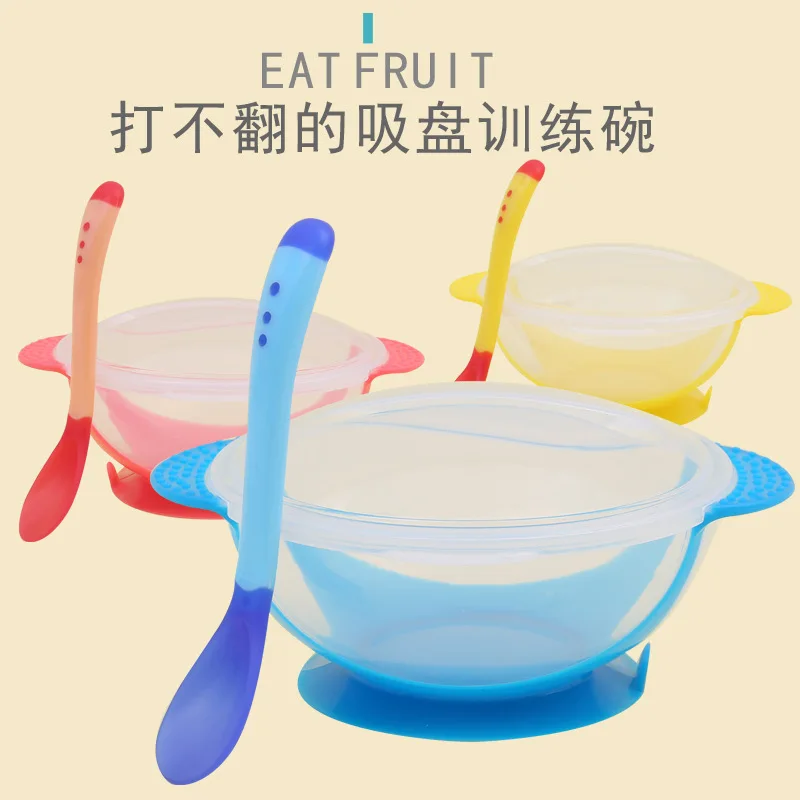 

Baby suction bowl anti-slip and anti-fall baby bowl Set Baby training bowl bottom super suction