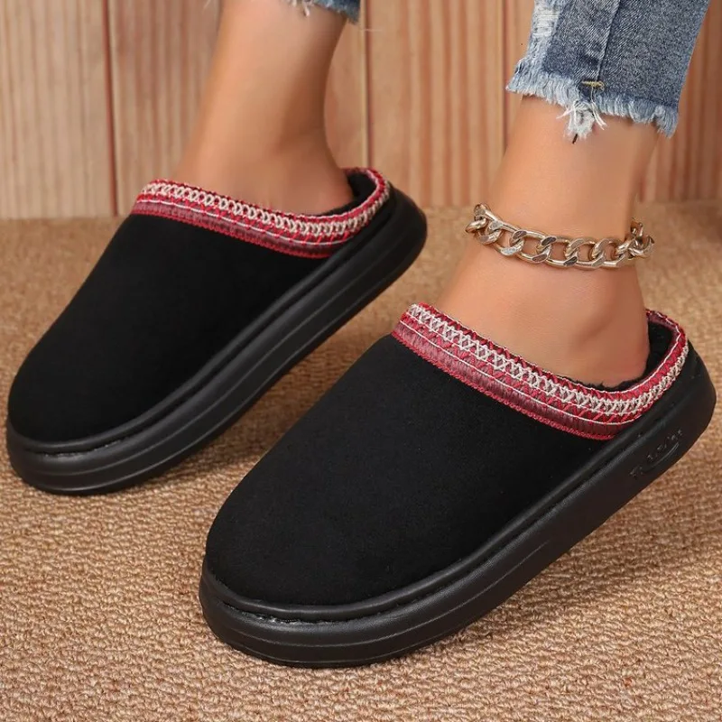 Damen Winter Neue Kaschmir Warme Dicke Unter aand Marka Z ddy Baumwolle Schuhe Home Hausschuhe