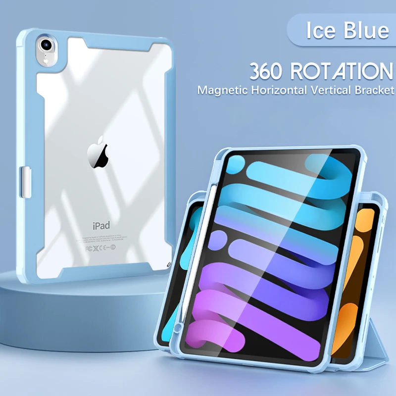 

Для Ipad Air 5 4, 10,9 дюйма, фотосессия 2022, вращение 360, фотокарандаш для iPad 8 и 9 поколения 10,2 Pro 11 2021 air 3 Pro 10,5 Magic Funda