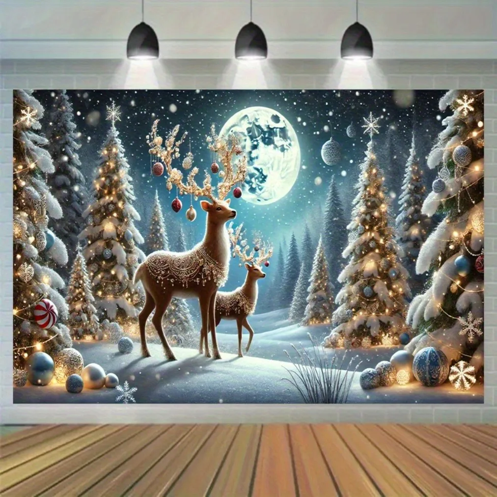 

Рождественская тканевая растяжка