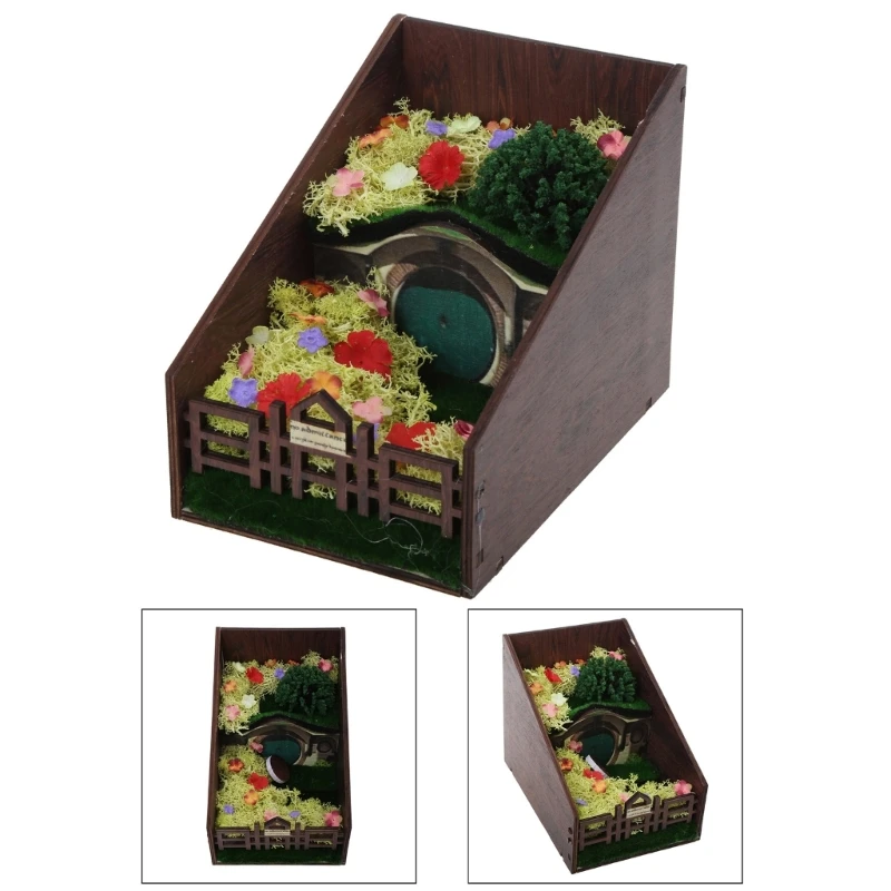 Подставка для книжной полки, декоративная подставка для книжной полки Microlandscape, подставка для книжной полки Booknook