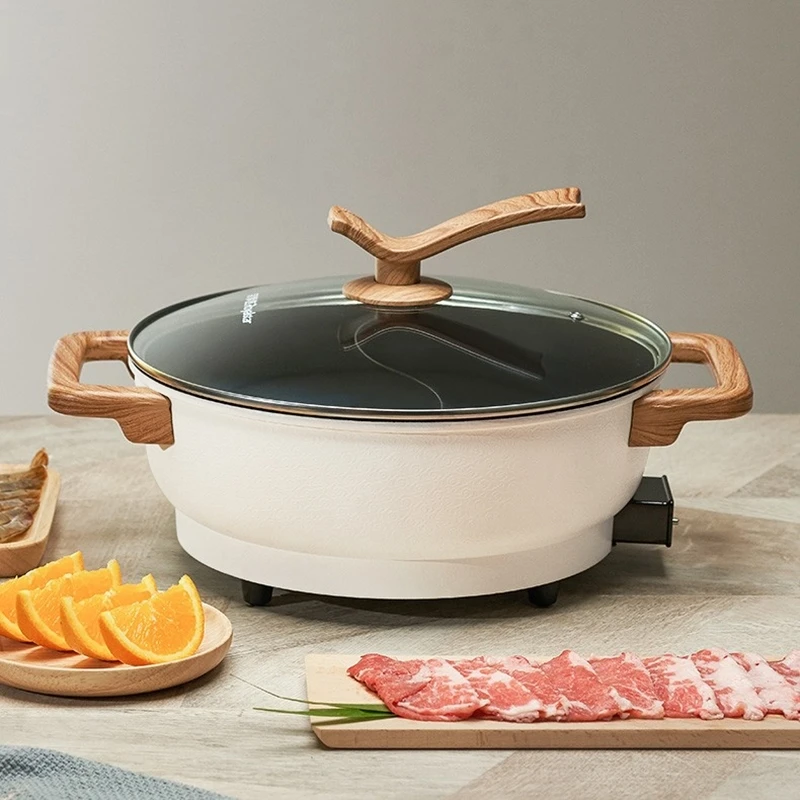 

Multifunction Induction Cooker Mandarin Duck Hot Pot Non-stick Electric Hotpot Shabu Soup Chinese Fondue Cooking Chafing Dish