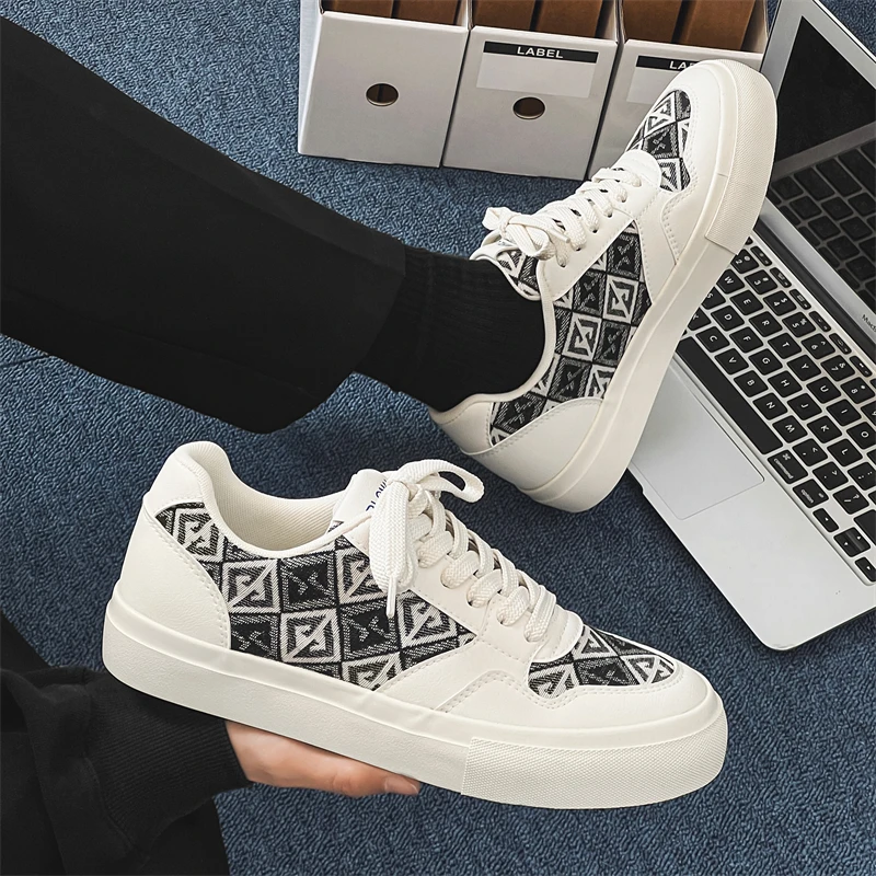 Черные парусиновые кроссовки с принтом граффити мужская вулканизированная