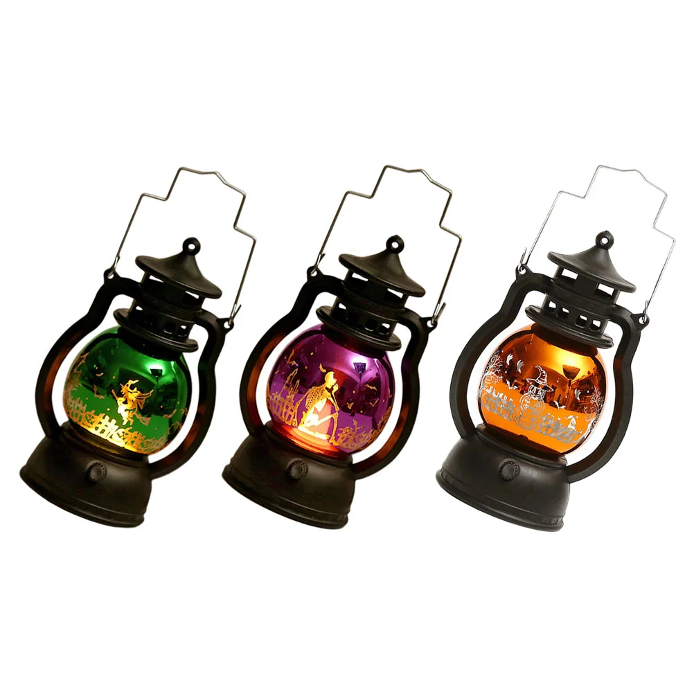 

3pcs Handle Lamps Decorative LED Atmosphere Lamp Lamp Electronic Lantern Handy Lantern for Home