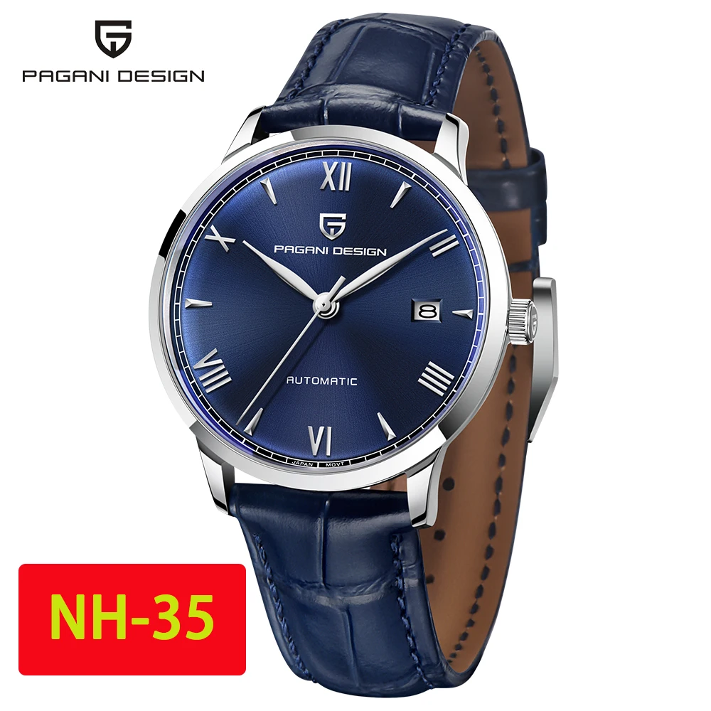 

Часы наручные PAGANI Мужские механические, водонепроницаемые до 100 м