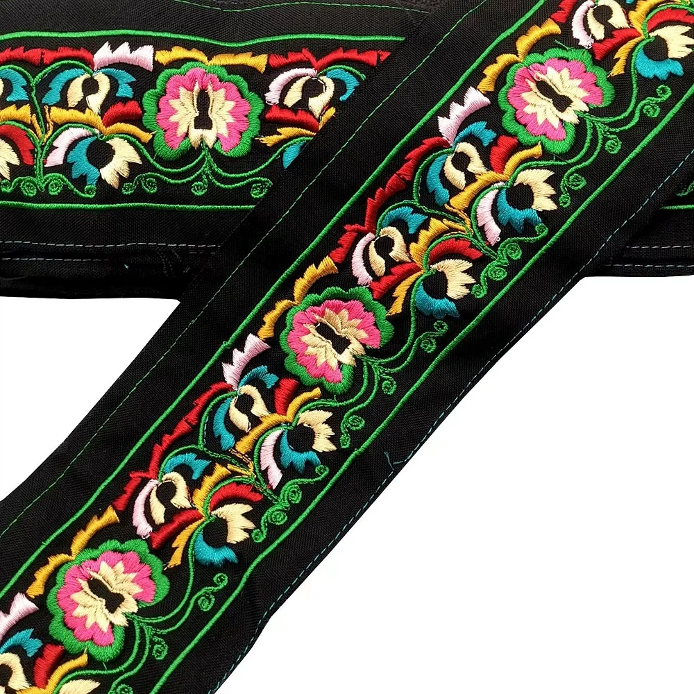 

4Yards/Lot Wide 7.5cm Embroidery Lace Machine Embroidered Belt Garment For Clothing Accessory LS-812