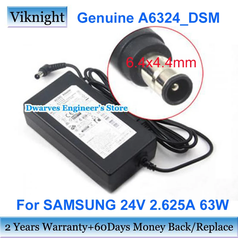 Genuine A6324_DSM 24V 2.625A AC Adapter For Samsung HW-K550/ZC HW-H7501 HW-F750 HW-H751 HW-751 HW-H750 HW-J450 HW-E550 SOUNDBAR