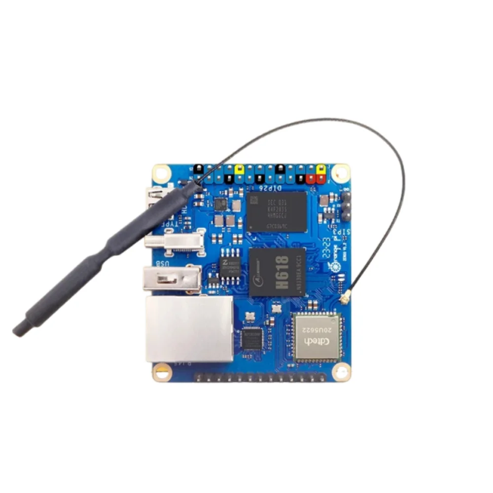 Фото Плата для разработки Orange Pi Zero 3 с 1/1.5/2/4 ГБ ОЗУ DDR4, WiFi5, Allwinner H618, с поддержкой WiFi, Bluetooth и BLE №1