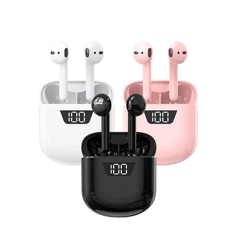 

B55 TWS Wireless Bluetooth 5.0 headphones Stereo smart noise cancelling headsets IPX7 waterproof sports earbuds LED display J55