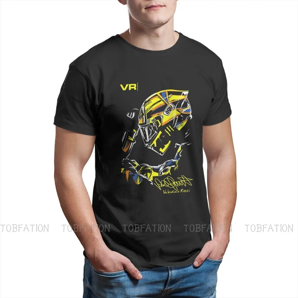 Футболка Moto Gp Rossi для мужчин гоночная классическая мягкая футболка 2021 отдыха
