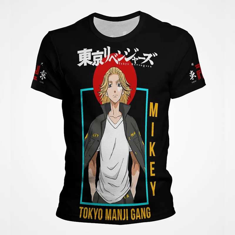 

Популярная футболка с аниме принтом крови Токио Мстители 3D Футболка Harajuku Модные мужские и женские летние топы с коротким рукавом женская одежда