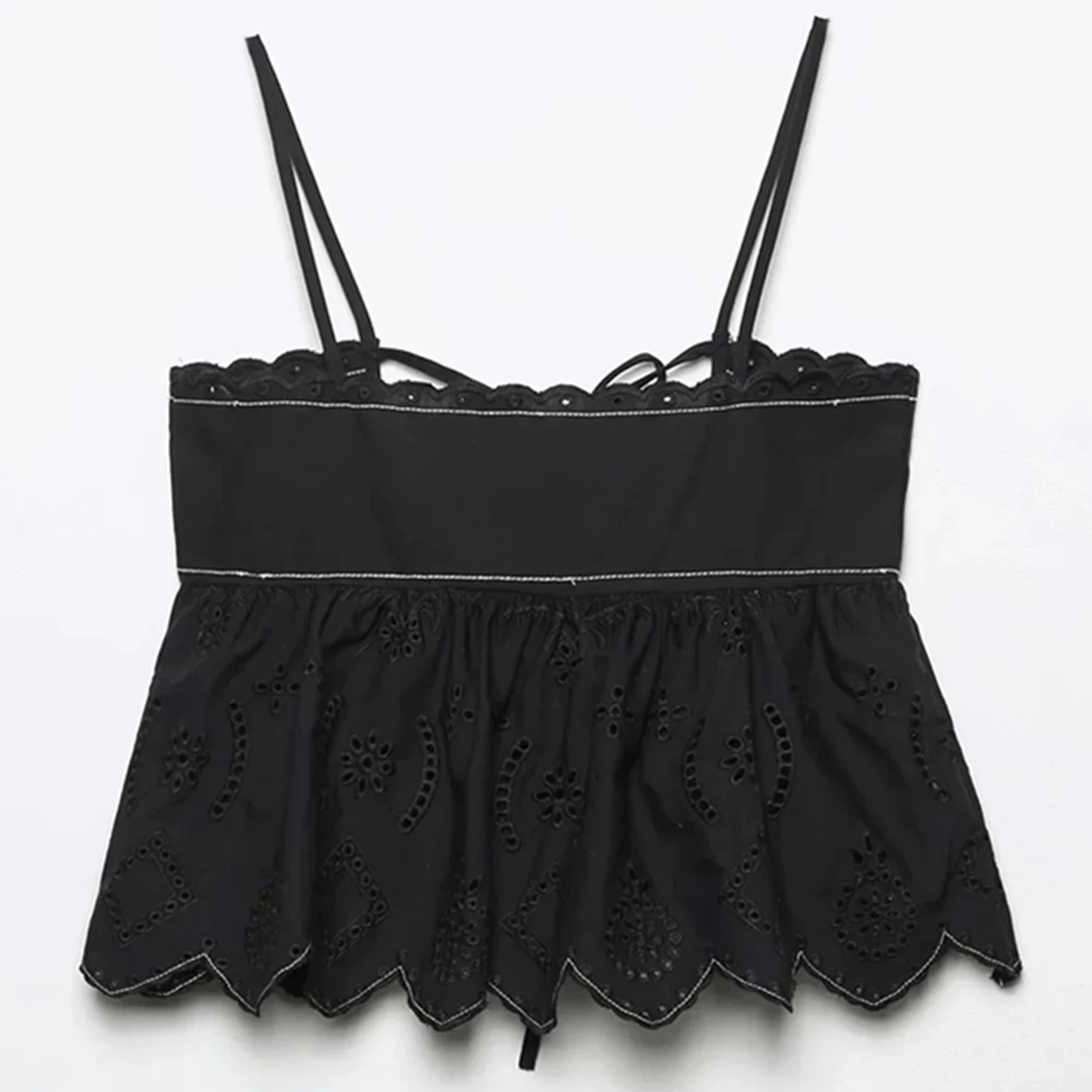 

Блузка женская с вышивкой и цветочным принтом, из чистого хлопка