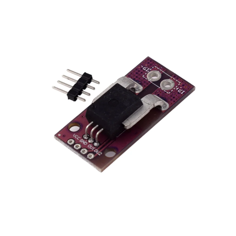 

50A Hall Current Sensor Module Linear Analog AC DC 3.3V-5V ACS758 ACS758LCB-050B High Accuracy For Arduino RC Model Connector