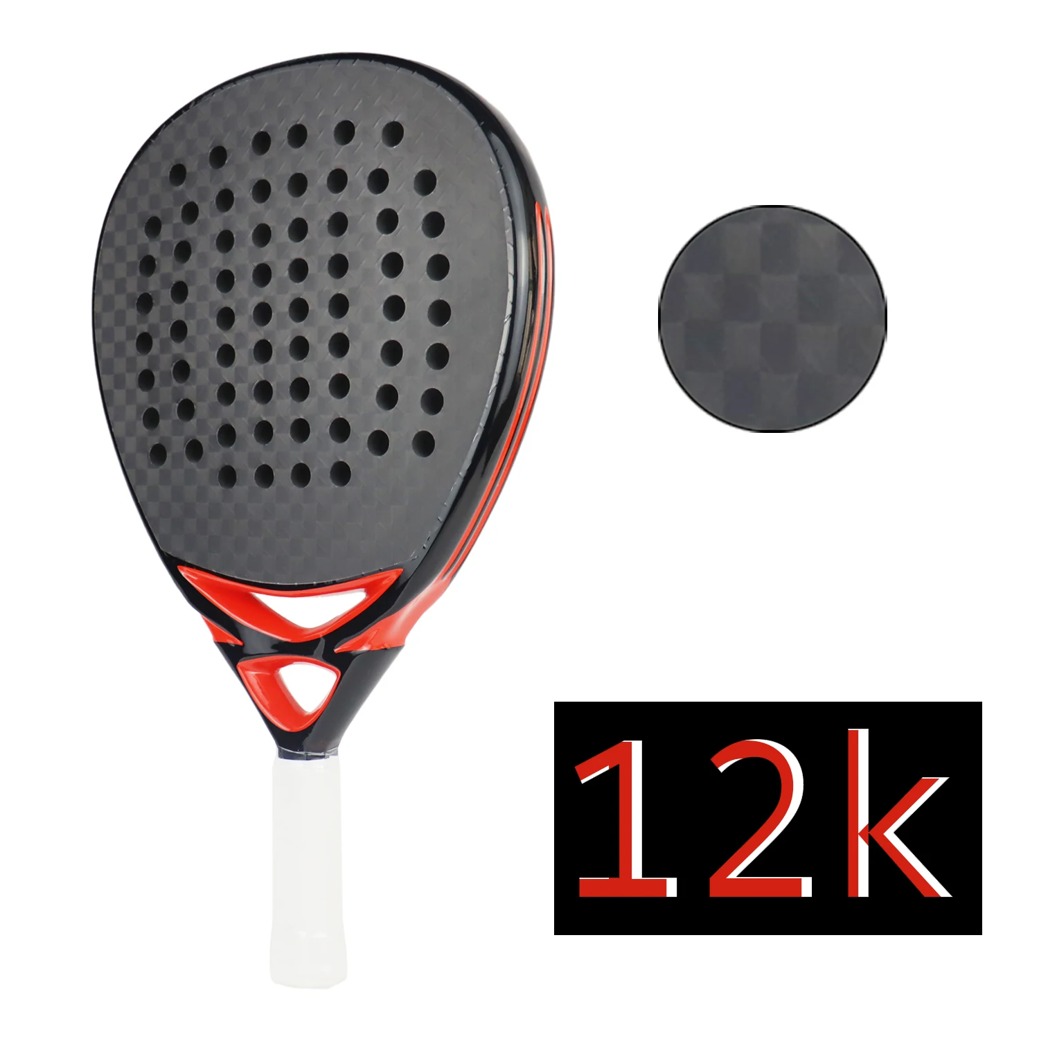 

Padel Racket 12K Carbon Fiber Surface with EVA Memory Flex Foam Core Padel Tennis Racquets Paddle Tennis Racket