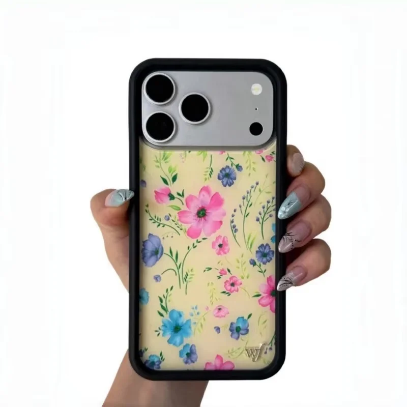Фото Чехол для телефона Wildflower Frankies Floral Bloom для iPhone 11 12 13 14 15 16 17 Pro Max 16 Plus Diva Bikini Flowers, ударопрочный чехол. №2