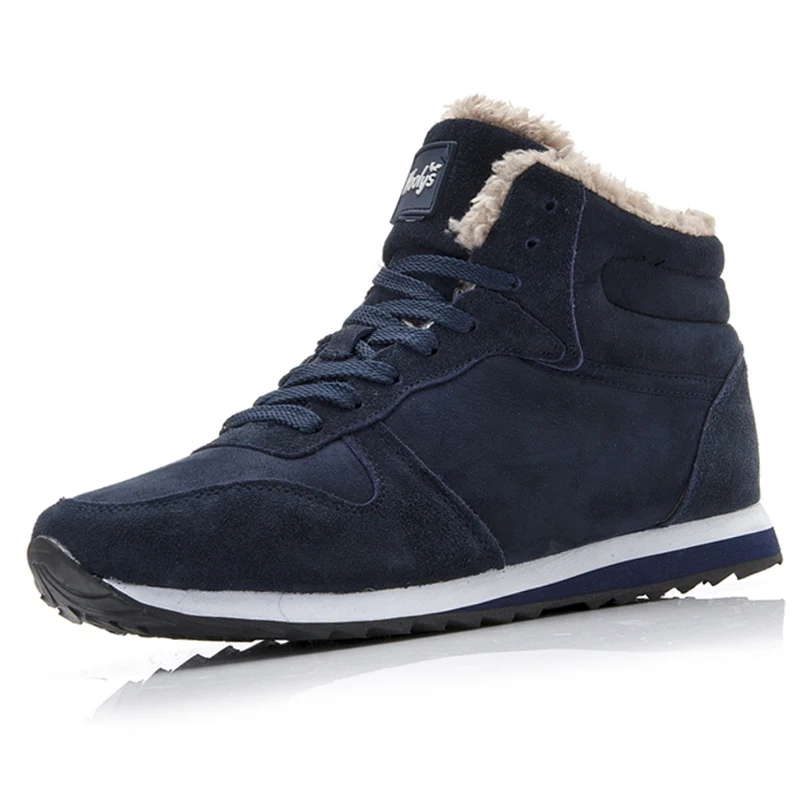 

Кроссовки мужские зимние дышащие, Повседневная модная Уличная обувь, черные