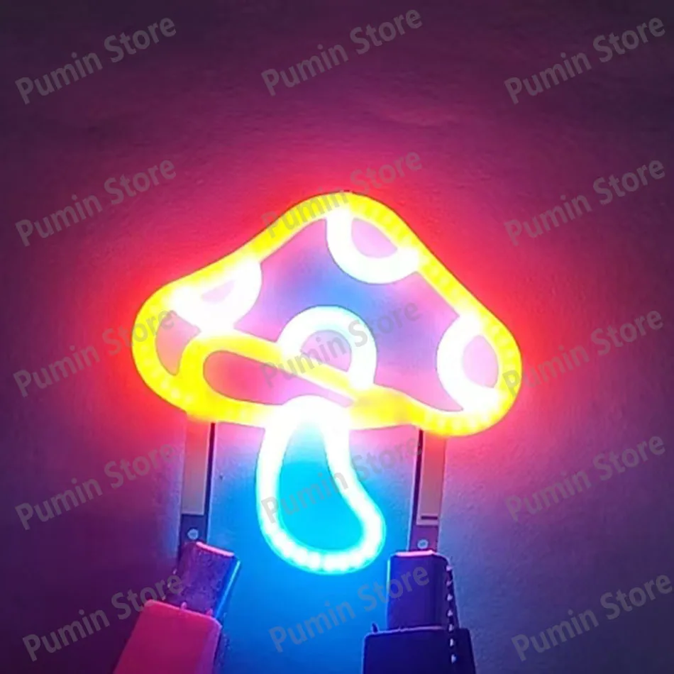 

Светодиодная графическая нить Warm and Happy вишневый гриб синий красный