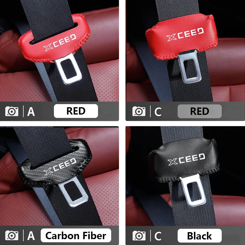 1 шт. чехол из искусственной кожи с пряжкой для автомобильного ремня безопасности