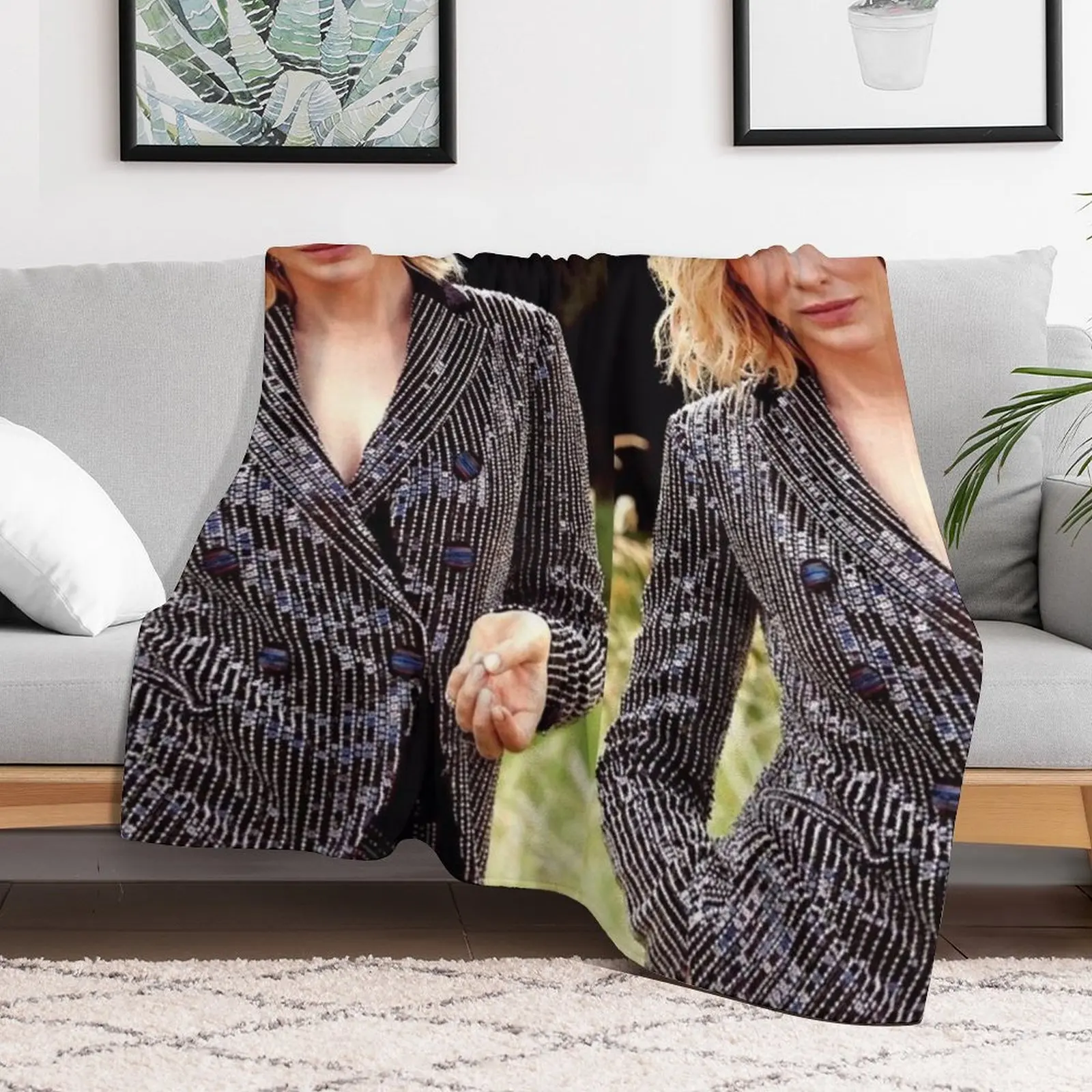 cate blanchett эстетическое одеяло мягкое плюшевое клетчатое пушистое красивое с