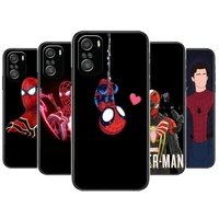 spider man comic phone case for xiaomi mi 11 lite pro ultra 10s 9 8 mix 4 fold 10t 5g black cover silicone back prett