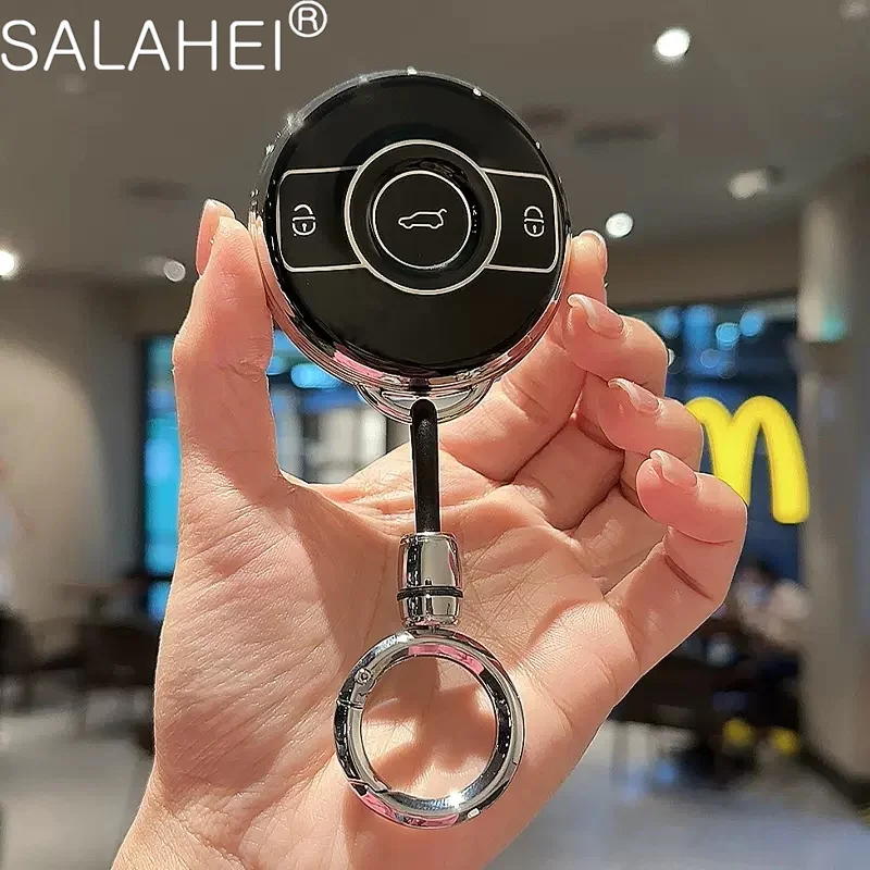 

TPU Car Remote Key Case Fob Cover Shell Bag For Mercedes Benz SMART Fortwo 1 Brabus 1 Benz Smart 2022 2023 Keychain Accessories