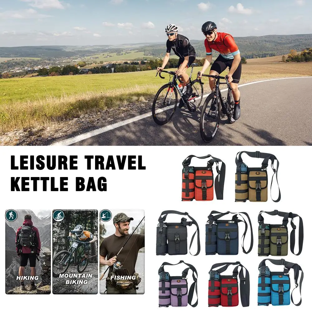 

Leisure Travel Kettle Bag Men's Crossbody Outdoor Multi Storage Leisure Tools Small Travel Cycling Bag Chest Functional Bag P8K1