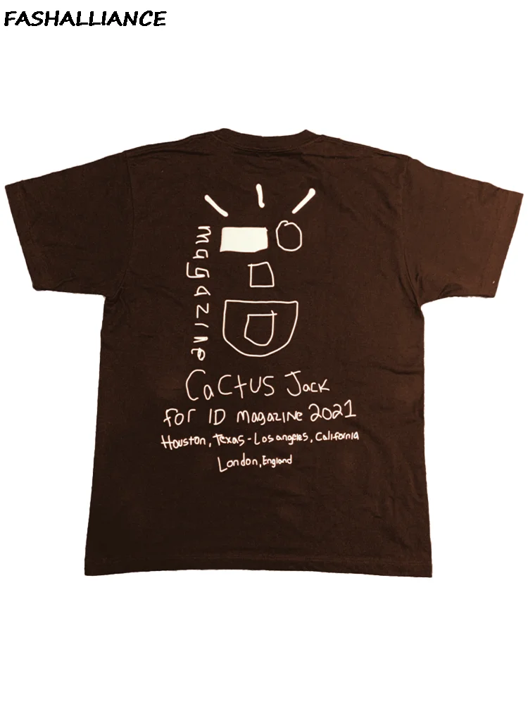 2023 Cuctus Jack 100% хлопковая Футболка в стиле хип-хоп для мужчин Утопия с короткими рукавами базовая парная свободная футболка с короткими рукавами для женщин ID